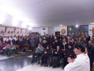 La parrocchia del Cristo Re, gremita dai fedeli