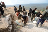 Una miniera di coltan in Congo