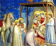 Una rappresentazione dell'incontro tra Gesù e i Magi