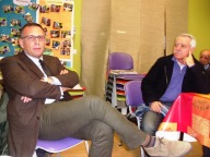 Il sindaco di Pescara, Marco Alessandrini, con il consigliere nazionale Aism Vittorio Morganti