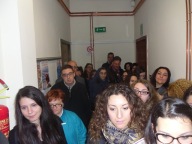 Gli studenti presenti all'intitolazione