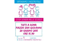 La locandina ufficiale della manifestazione di domani, in piazza San Giovanni in Laterano a Roma