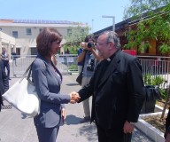 L'arcivescovo Valentinetti accoglie il presidente Boldrini