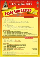 Il programma della festa di San Cetteo