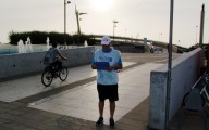 Una postazione di Pescarabici nei pressi del Ponte del mare