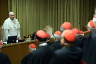 Papa Francesco nel suo discorso conclusivo, davanti ai 270 padri sinodali