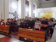 Tante le famiglie e i fedeli che ieri sera hanno partecipato alla Veglia diocesana