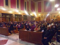 I fedeli intervenuti presso la chiesa dello Spirito Santo