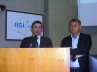 Silvio Paolucci, assessore regionale alla Sanità con il direttore generale uscente della Asl, Claudio D'Amario