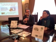 Gaetano Ciglia, ideatore QR Code, e Lucia Arbace, direttrice del Polo museale d'Abruzzo