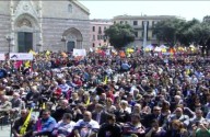 I 30 mila giovani manifestanti riuniti oggi a Messina