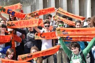Un gruppo di ragazzi giunto in piazza San Pietro