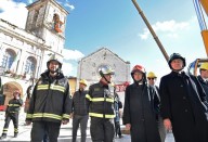 La visita del cardinal Bagnasco a Norcia