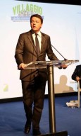 Uno degli interventi del premier Renzi a Pescara