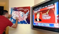 La conta dei voti vincenti nel comitato elettorale di Donald Trump