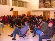 I presenti all'incontro nella parrocchia di San Giovanni Battista e San Benedetto