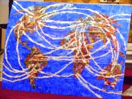 Il planisfero artistico realizzato da