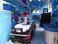 L'allestimento interno dell'ambulanza