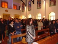 I fidanzati presenti alla Santa messa conclusiva